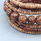 Stilvolles Holzperlen Armband Flexibler  im Boho Stil