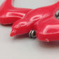 Schöne Schwalben Brosche in Rot Vintage Stil