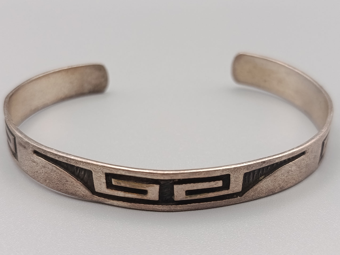 Klassischer Sterling Silber Armreif im Vintage Stil