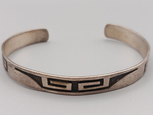 Klassischer Sterling Silber Armreif im Vintage Stil