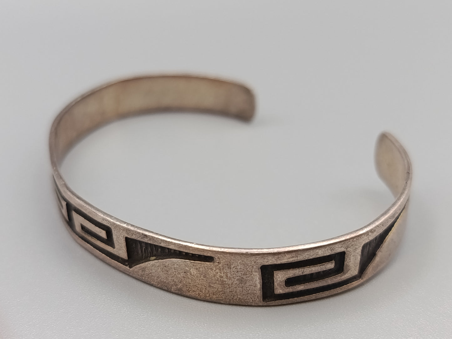 Klassischer Sterling Silber Armreif im Vintage Stil