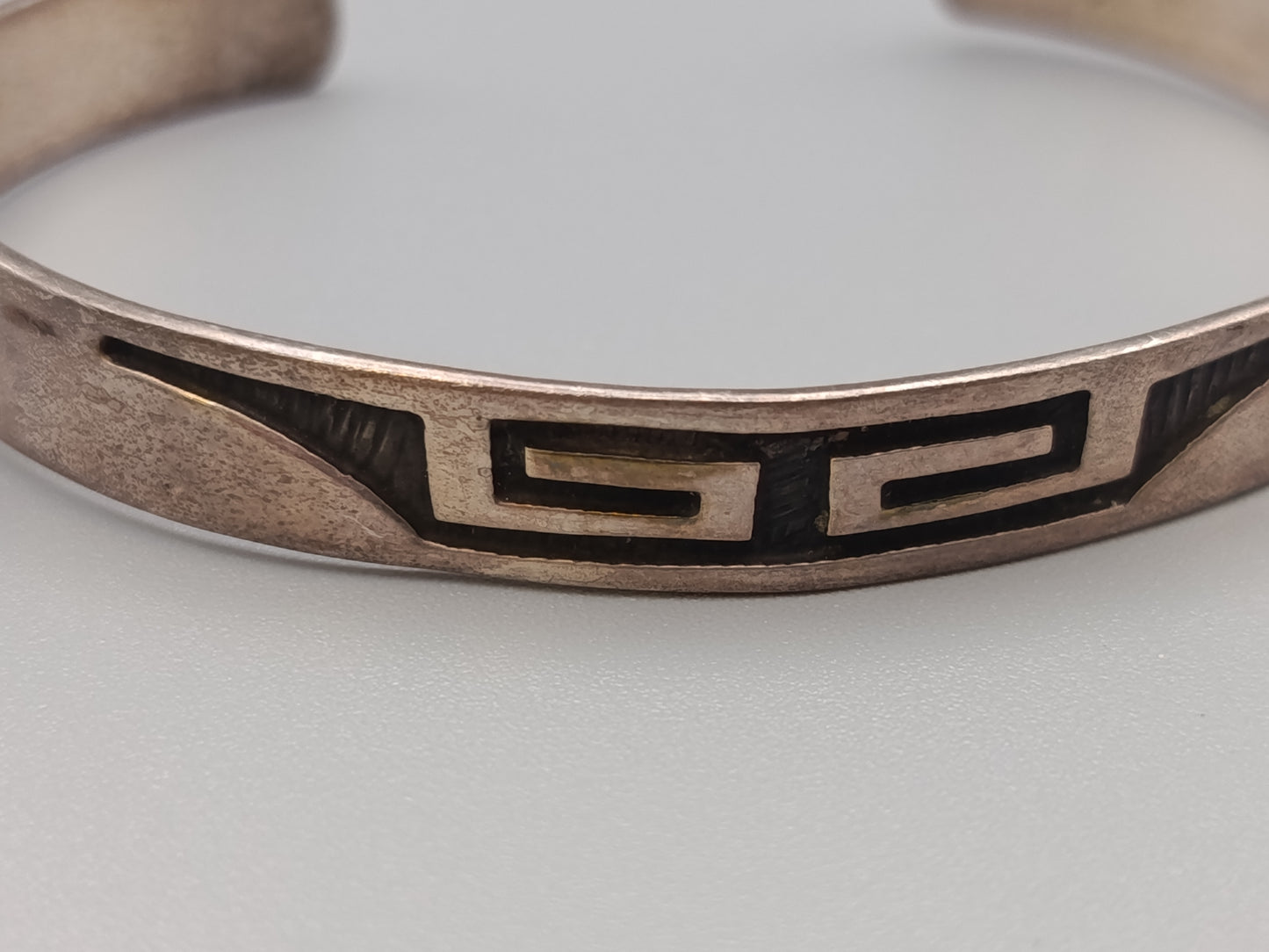 Klassischer Sterling Silber Armreif im Vintage Stil