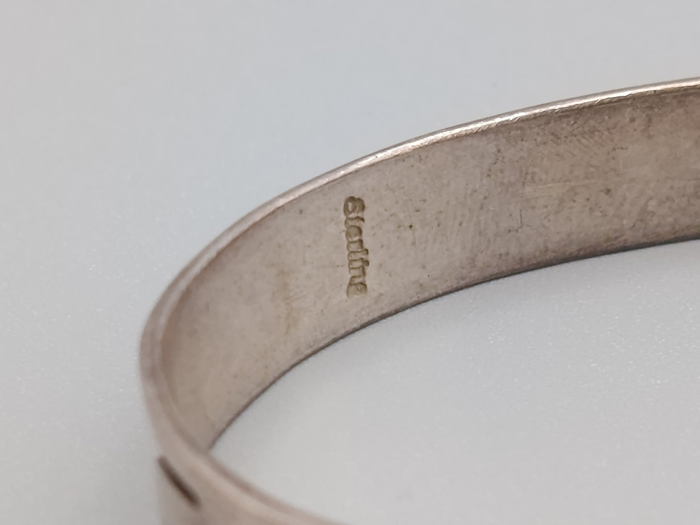 Klassischer Sterling Silber Armreif im Vintage Stil