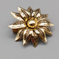 Elegante Vintage Blumen Brosche Goldfarbe