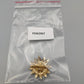 Elegante Vintage Blumen Brosche Goldfarbe
