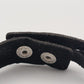 Stilvolles Wickel Armband in Schwarz mit Strasssteinen