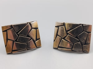 Moderne Vintage Manschettenknöpfe Mosaik Design