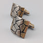 Moderne Vintage Manschettenknöpfe Mosaik Design