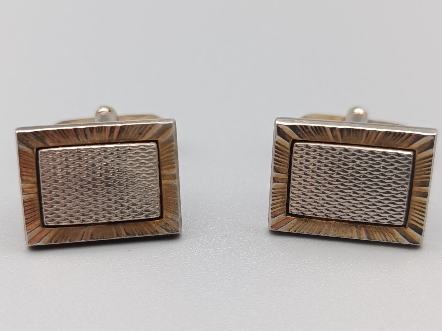 Klassische Vintage Manschettenknöpfe  Struktur Muster