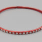 Schmaler Vintage Armreif in Rot mit Punkt Dekor