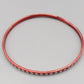Schmaler Vintage Armreif in Rot mit Punkt Dekor