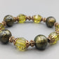Elegantes Damen Armband Olivgrüne Perlen