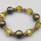 Elegantes Damen Armband Olivgrüne Perlen
