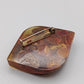 Elegante Bernstein Brosche Accessoire im Vintage Stil