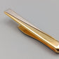 Elegante goldfarbene Krawattenklammer Bicolor Design