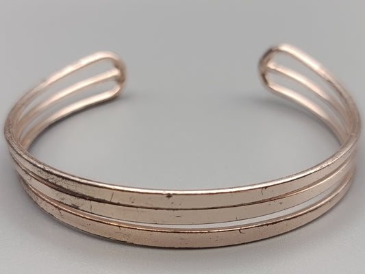 Eleganter Bicolor Damen Armreif Filigranes  Design