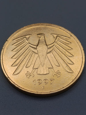 Seltene 5 Deutsche Mark Münze 1997 F Sammlermünze