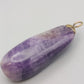 Eleganter Amethyst Edelstein Anhänger Violett