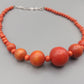 Modische Holz Perlenkette Statement Hals Kette