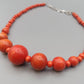 Modische Holz Perlenkette Statement Hals Kette