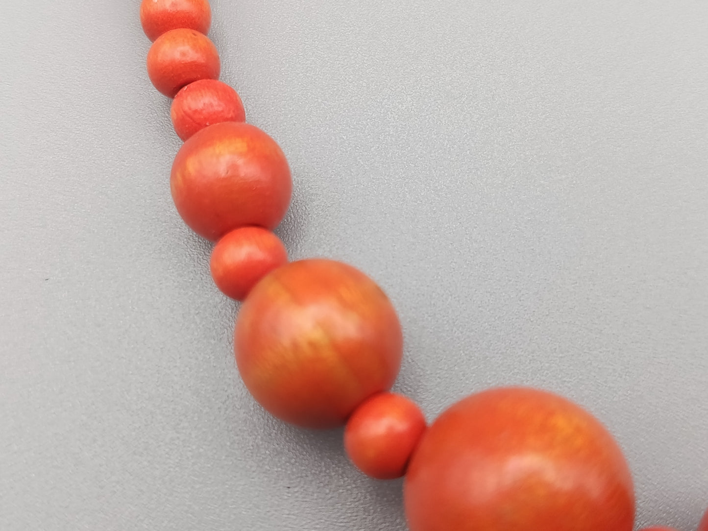 Modische Holz Perlenkette Statement Hals Kette