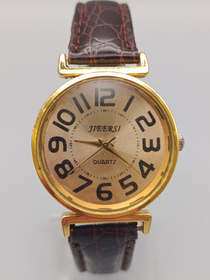 Klassische Jieersi Damen Uhr Elegantes Gold Design