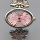 Antonella Damen Uhr Elegantes Schmetterling in Rosa