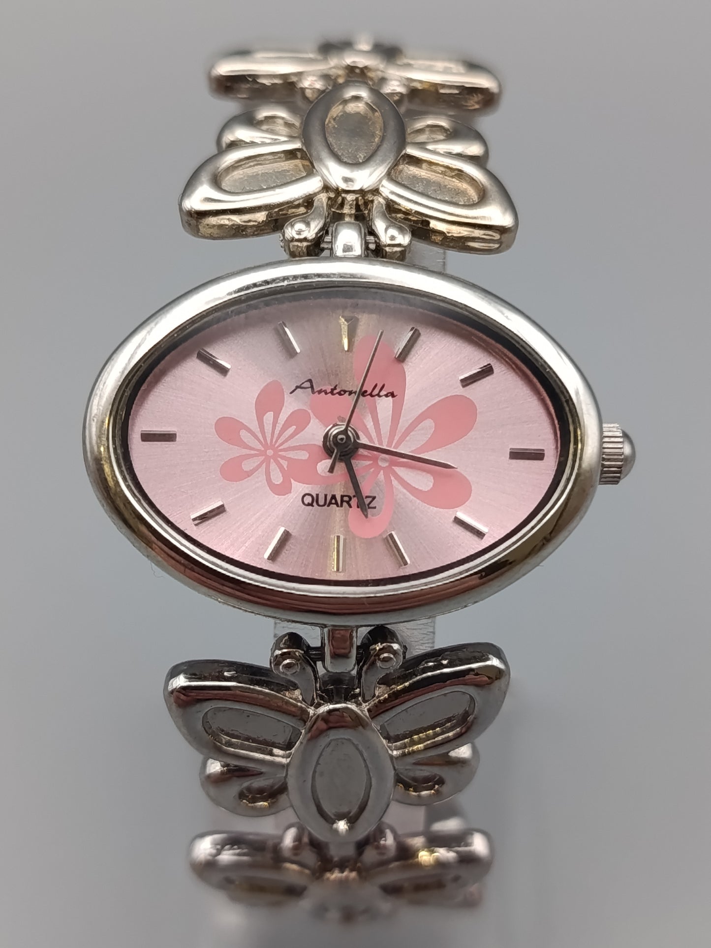 Antonella Damen Uhr Elegantes Schmetterling in Rosa