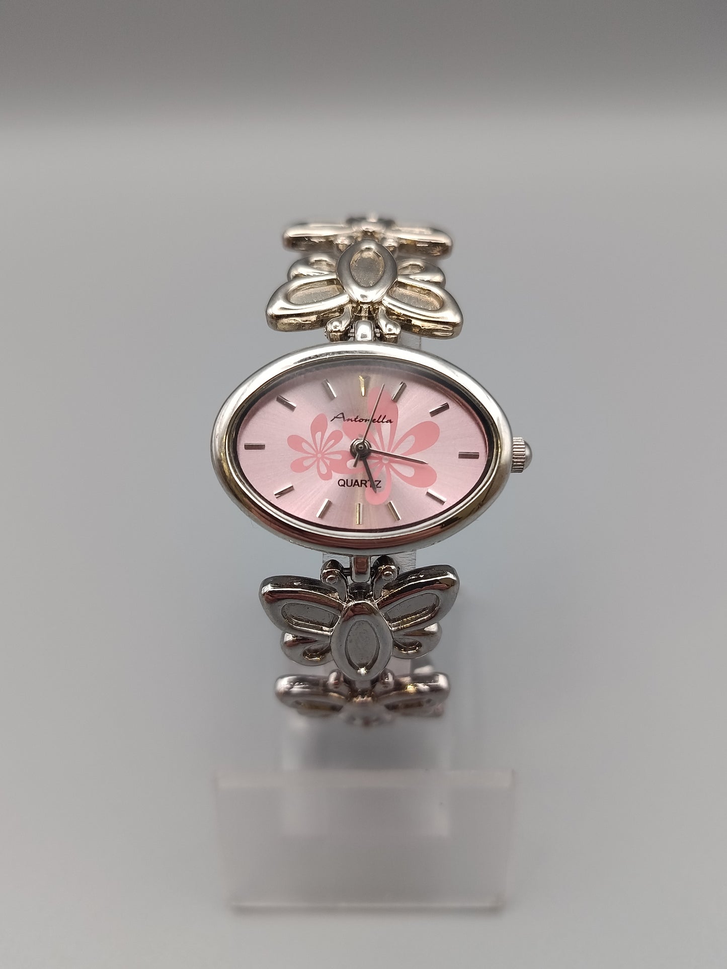 Antonella Damen Uhr Elegantes Schmetterling in Rosa
