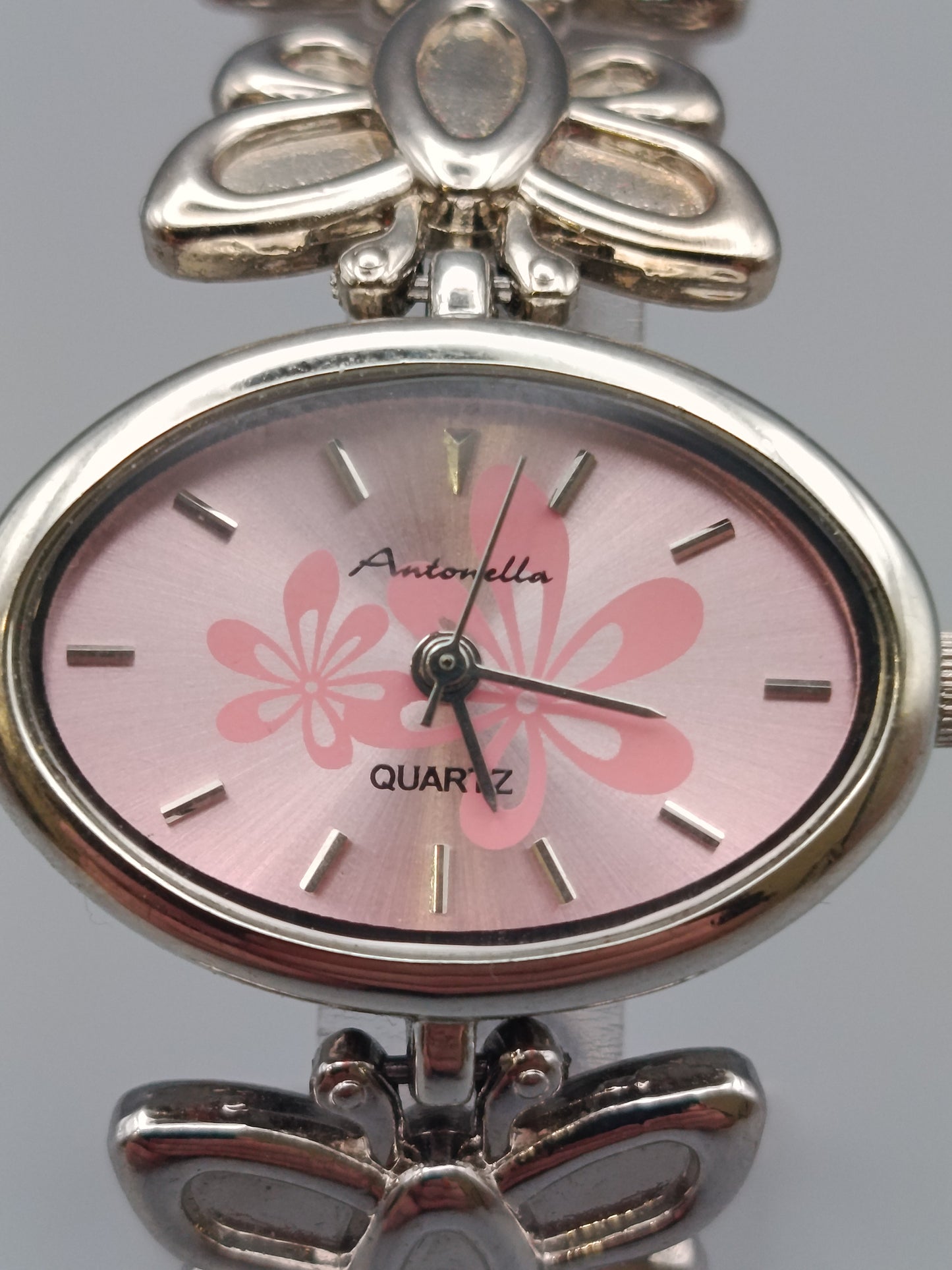 Antonella Damen Uhr Elegantes Schmetterling in Rosa