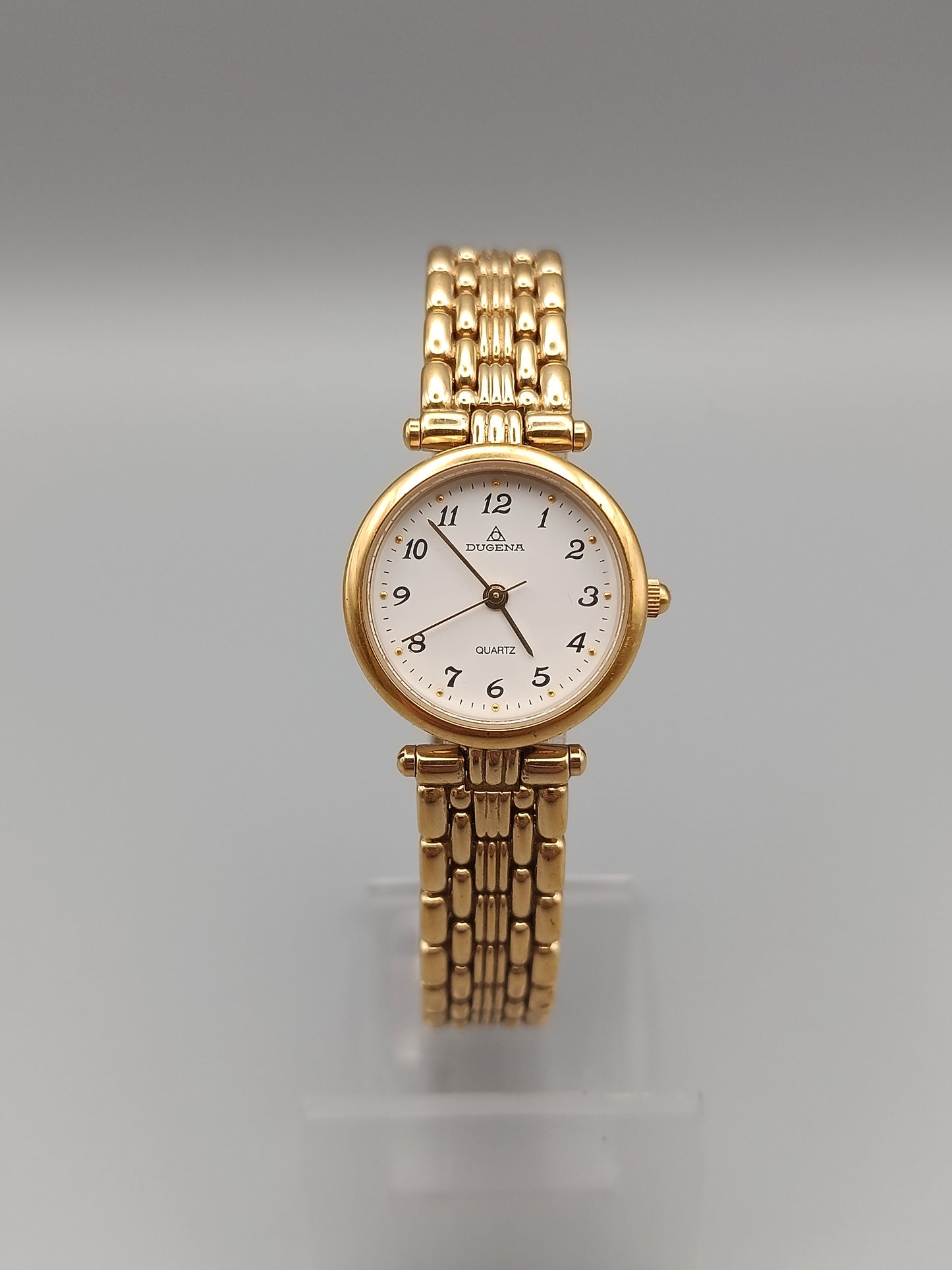 Dugena Damen Uhr Elegantes Design in Goldoptik