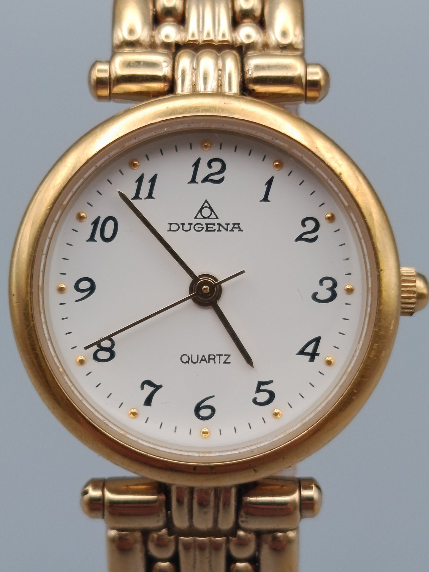 Dugena Damen Uhr Elegantes Design in Goldoptik