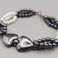 Elegantes Hämatit Herz Armband Modisches Design