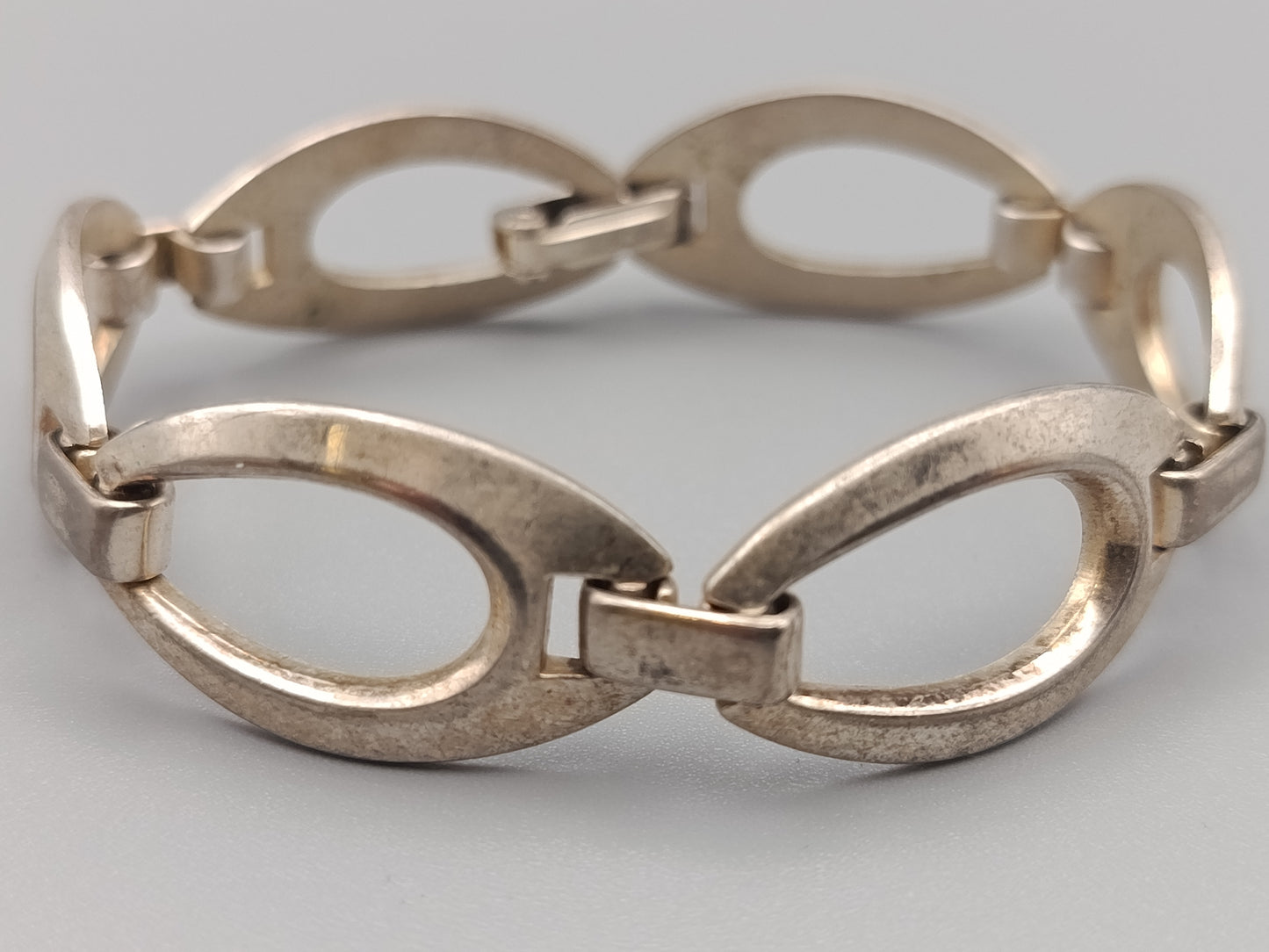 Elegantes Armband in Silberoptik Oval-Design
