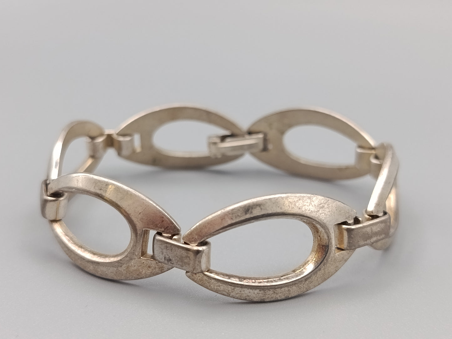 Elegantes Armband in Silberoptik Oval-Design