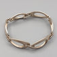 Elegantes Armband in Silberoptik Oval-Design