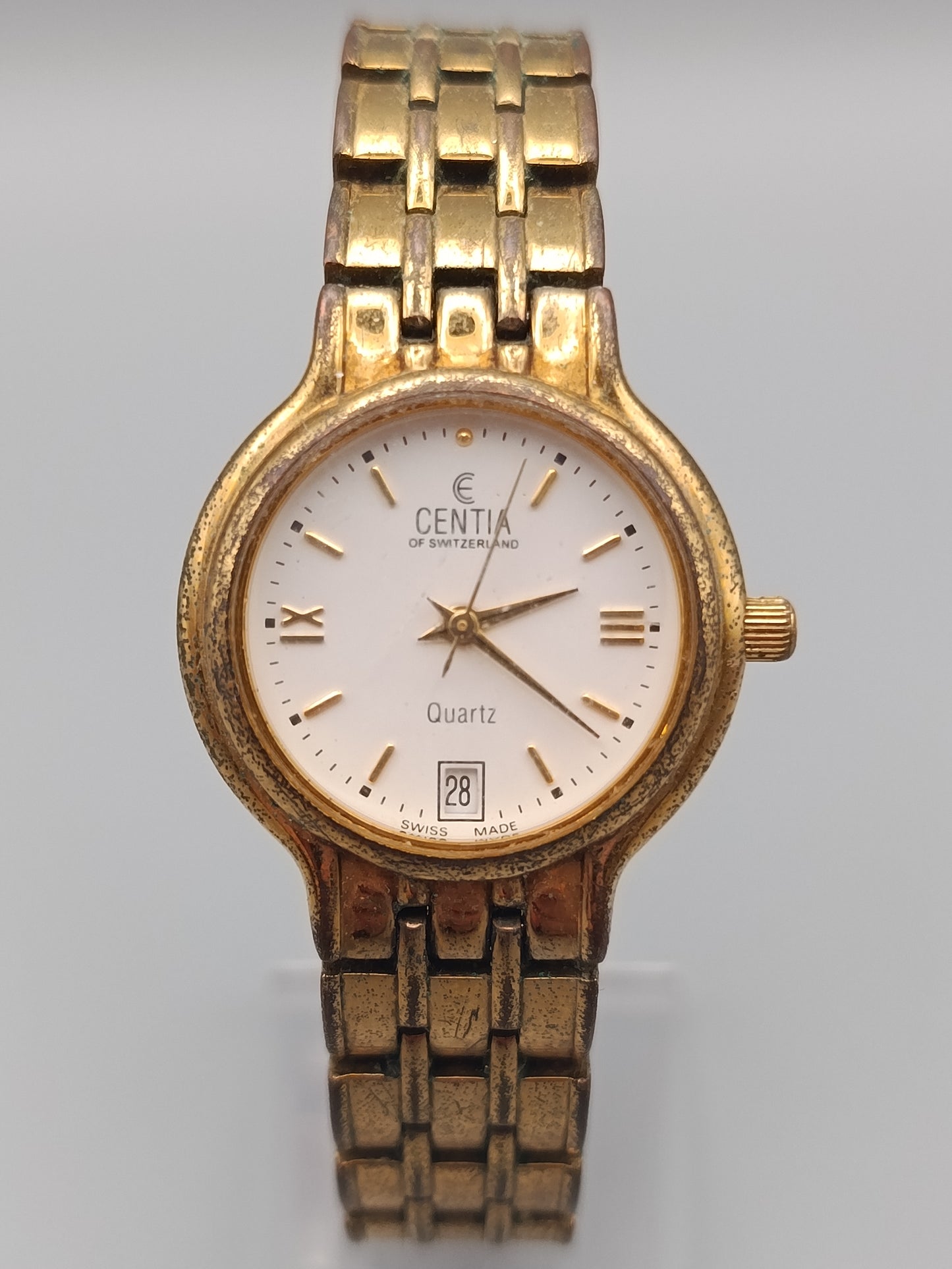 Centia Damen Uhr Elegantes Gold Design