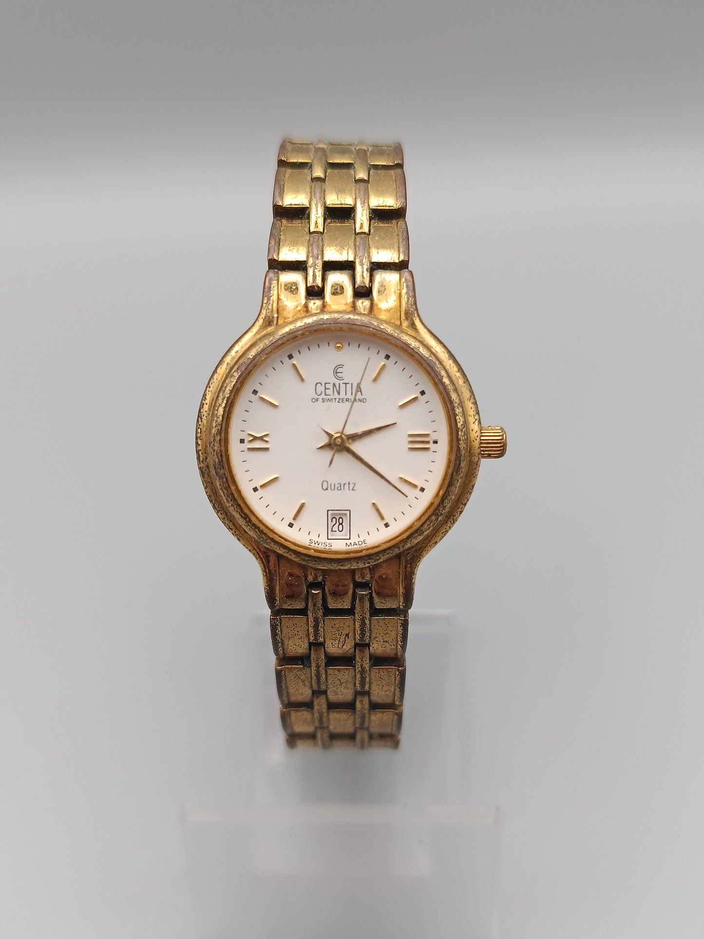 Centia Damen Uhr Elegantes Gold Design