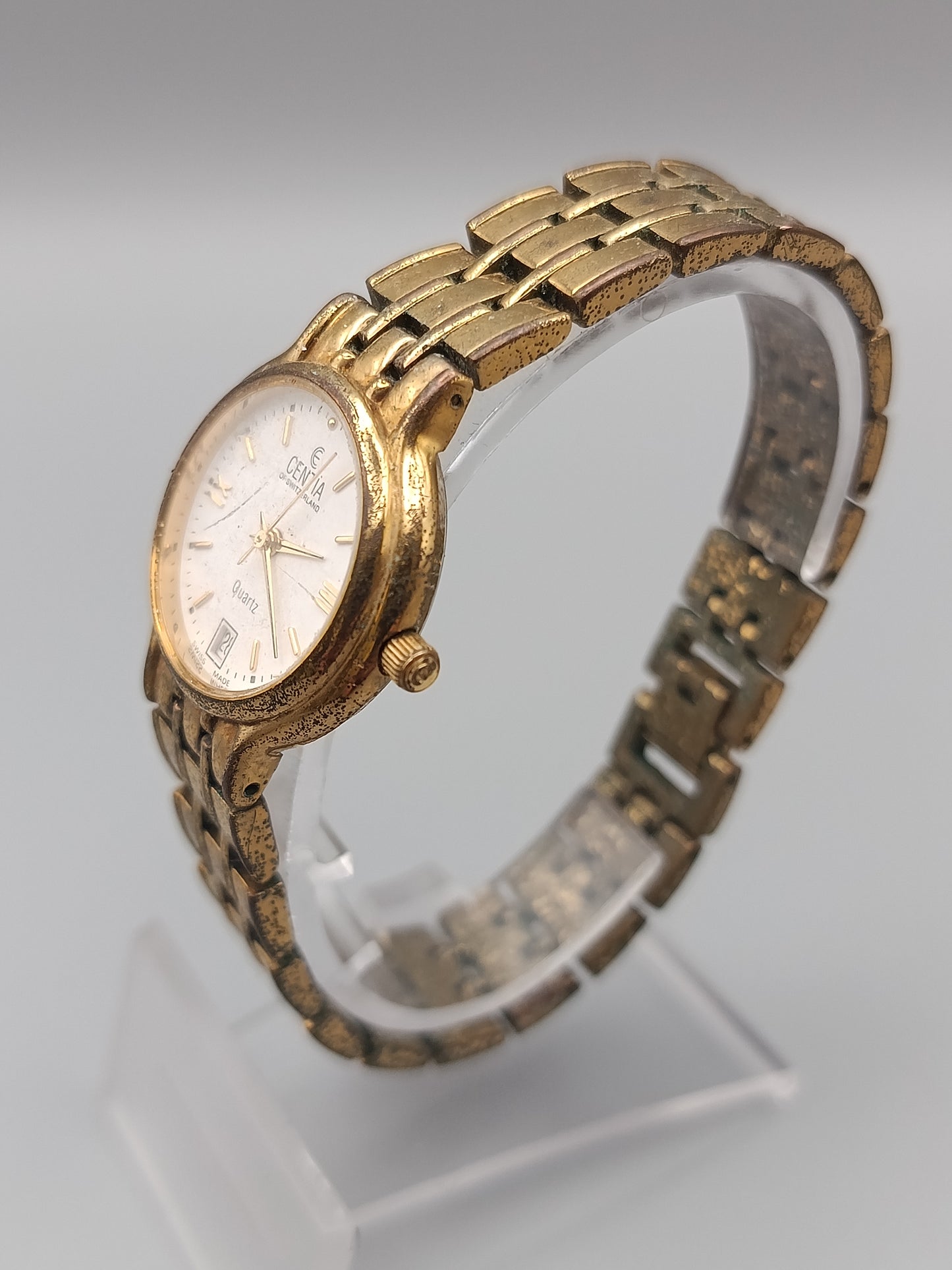 Centia Damen Uhr Elegantes Gold Design