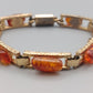 Elegantes Bernstein Gliederarmband Vintage Design