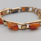 Elegantes Bernstein Gliederarmband Vintage Design