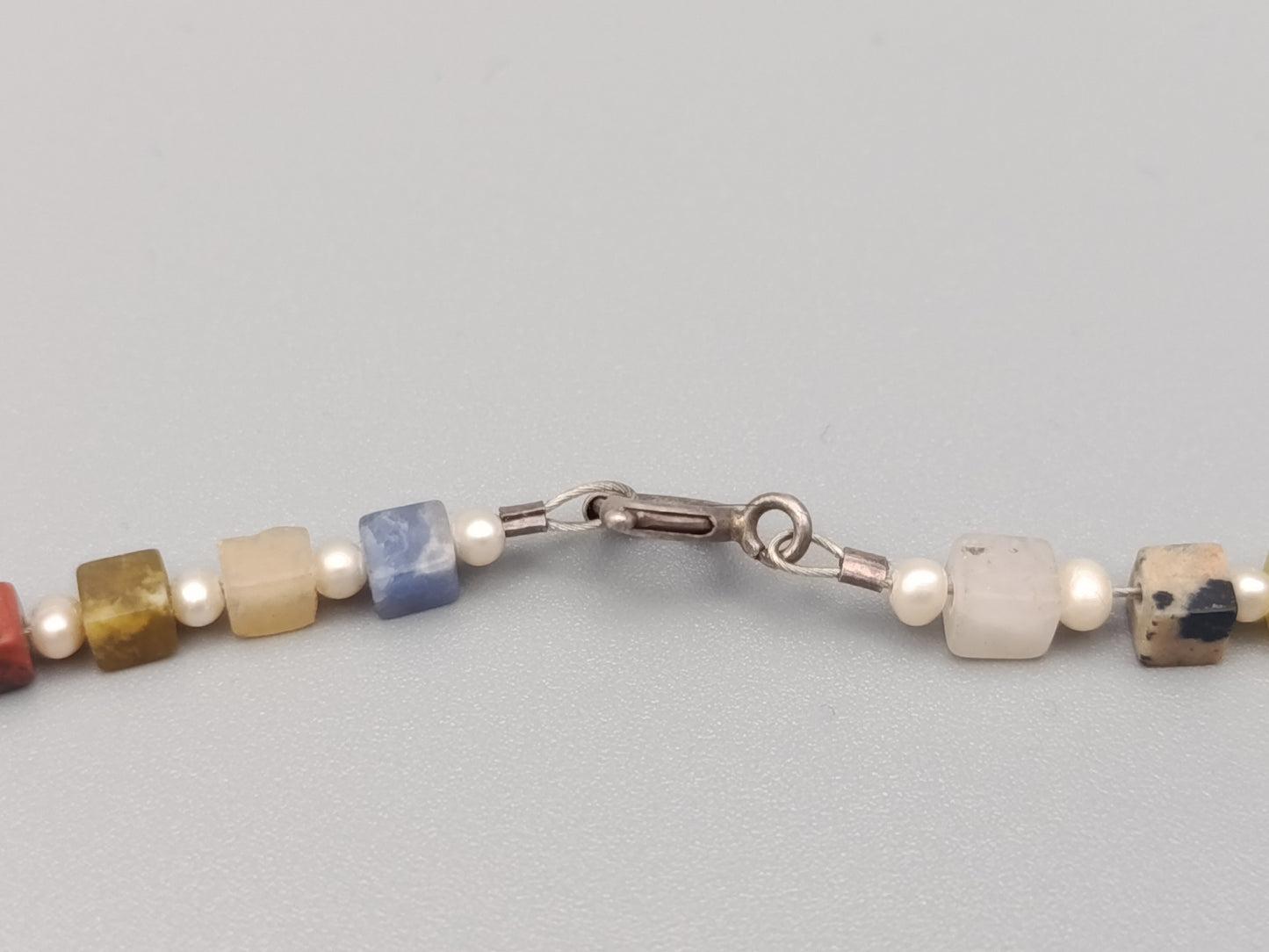 Bunte Edelstein Würfelkette – Elegante Hals Kette