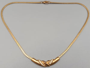 Elegante Damen Schlangenkette  in Goldoptik