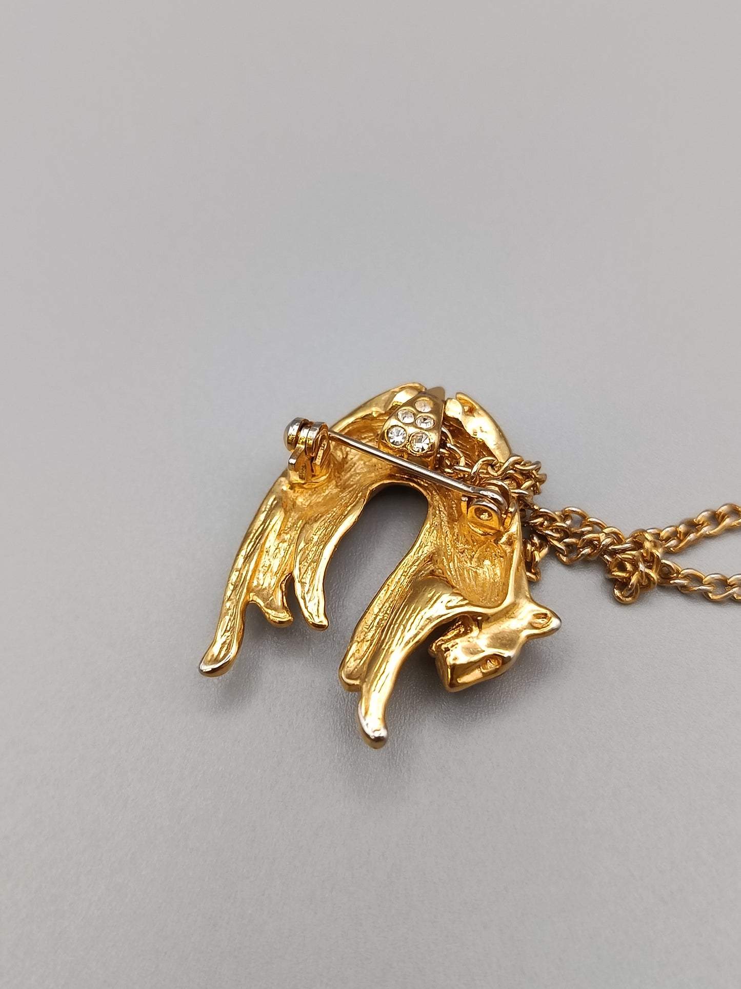 Elegante Damen Hals Kette mit Panther Anhänger