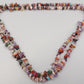 Bunte Edelstein Splitterkette Lange Hals Kette