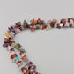 Bunte Edelstein Splitterkette Lange Hals Kette