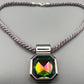 Elegante Damen Kette mit Kristall Anhänger