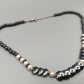 Elegante Hämatit Kette mit Perlen Akzenten