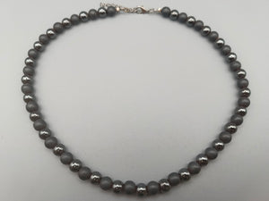 Klassische Hämatit Kette Elegante Perlen