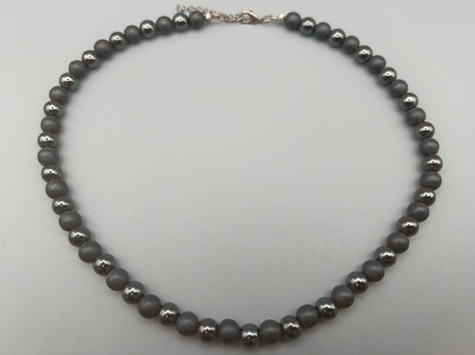 Klassische Hämatit Kette Elegante Perlen